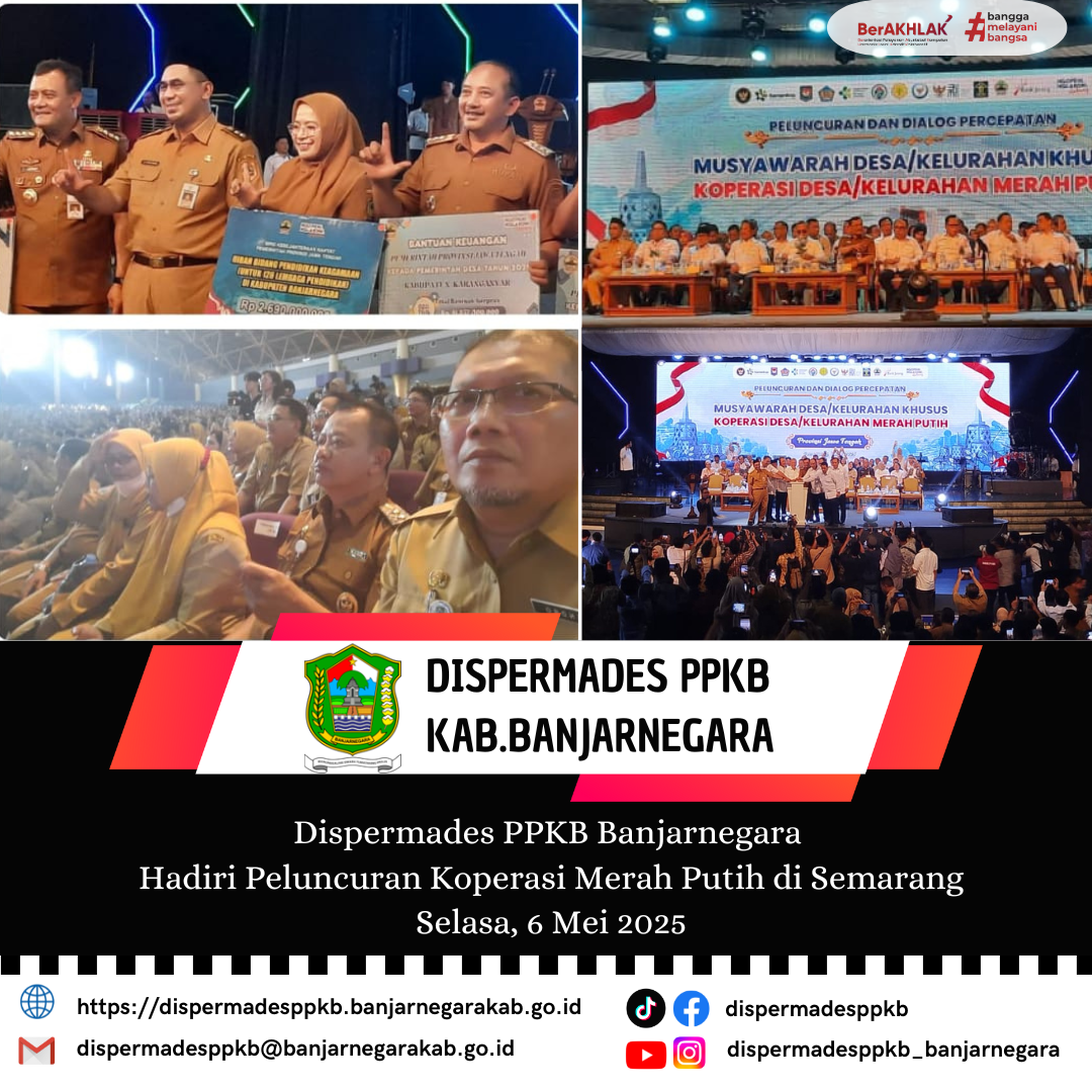 Dispermades PPKB Banjarnegara Hadiri Peluncuran Koperasi Merah Putih di Semarang
