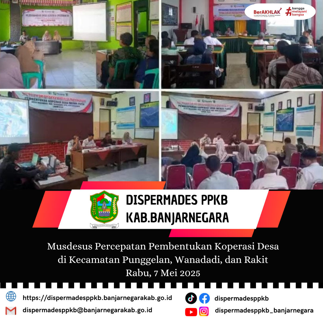 Dispermades PPKB Banjarnegara Gelar Musdesus Percepatan Pembentukan Koperasi Desa