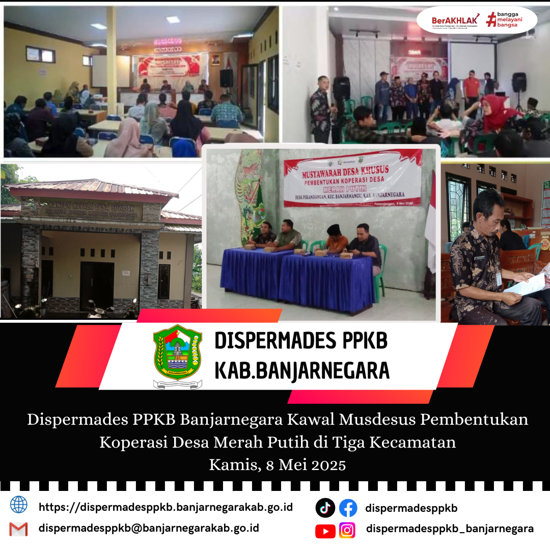 Dispermades PPKB Banjarnegara Kawal Musdesus Pembentukan Koperasi Desa Merah Putih di Tiga Kecamatan