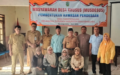 Musyawarah Desa Khusus Desa Karangsalam dan Piasa Wetan dalam Rangka Pembentukan Kawasan Perdesaan di Kecamatan Susukan