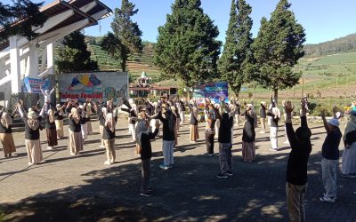 Semarak Senam Bersama Warnai Peringatan HARGANAS Tingkat Kecamatan di Lima Distrik Banjarnegara