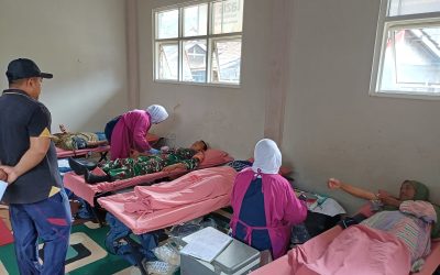 Dispermades PPKB Banjarnegara Ikuti Kegiatan Donor Darah TMMD Sengkuyung III Tahun 2025