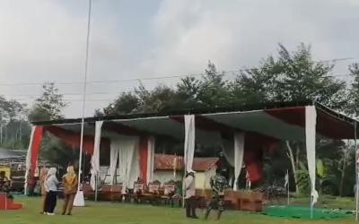 Persiapan Upacara Pembukaan TMMD Sengkuyung Tahap IV di Desa Sidarata Kecamatan Punggelan