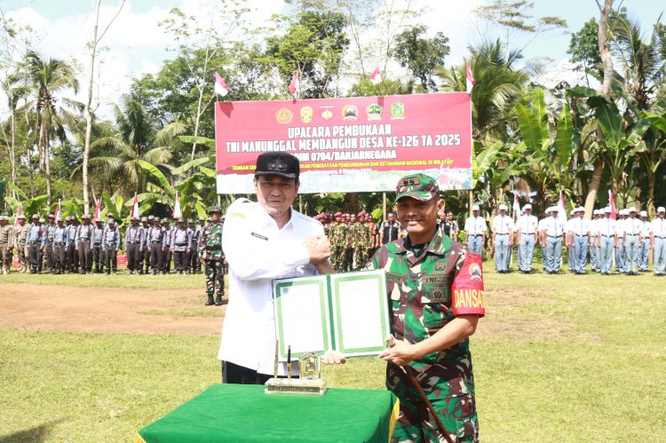 TMMD Sengkuyung Tahap IV di Desa Sidarata Resmi Dibuka, Sinergi TNI dan Pemerintah Wujudkan Pembangunan Desa